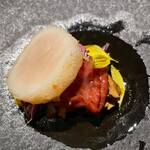 クラフタル - ・牛肉のしゃぶしゃぶ風 ホタテ まこもだけ、まいたけ