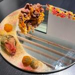 クラフタル - ・秋の山々 モンブラン 山葡萄のソース さつまいも