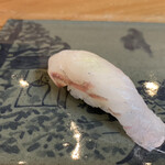 小判寿司 - 常磐前の平目神経〆