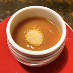 和食あかざわ - 蒸物 オマール海老と浅利の茶碗蒸し
