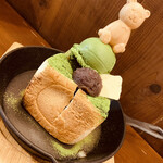 かぐらちゃかプチ - 2020/12/27 ランチで利用。
抹茶トーストセット(1,200円＋税)