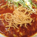 かくれ麺家 SAREDO 忍ばず - ツルツルな麺。