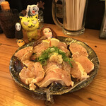 本家 なごやんラーメン - 女体盛り(鶏のタタキ)  推定価格1,200円