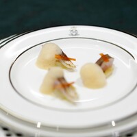 SALONE 2007 - カマスのブルッチャータ　リーキ　パプリカ　ライム