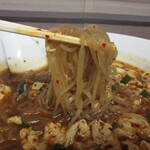 大塚辛麺 - そば粉の入ったもちもち韓国風麺