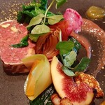 レストラン マノワ - 熟成日本鹿のテリーヌ 