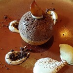 レストラン マノワ - 和栗の球体モンブラン