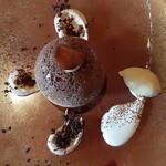 レストラン マノワ - 和栗の球体モンブラン