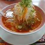 幸楽苑 - ランチDセットの味噌ラーメン千切りネギトッピング