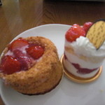 菓子工房 アントレ - ショートケーキと苺の生パイ