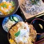 とっちゃん - 料理写真:ミニかつ丼セット(冷たいそば)