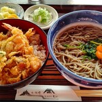 Soba No Kura Shihokawa - お好み天丼ｾｯﾄ(温そば)1375円