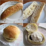大鳳堂 - ガーリックフランス130円とあん生クリーム200円