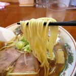 煮干中華 あさり - 中華そばで選択できる太麺はこんな感じ