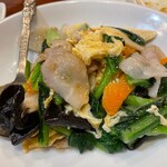 チャ～ボン 多福楼 - キクラゲとたまご炒め～豚肉もたくさん入ってます！