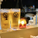 炭火焼へべれけ屋 - 生ビール追加