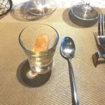 La Brianza - アメーラトマトのソルベ。おいしいお口直し