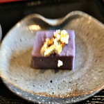 阿寓 - 紫芋の金団　美味しくてブレてしまいました