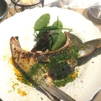 La Brianza - 氷見14キロブリのカマ炭火焼き、貴重なカマ部位ありがとうございます！ 脂の乗ったブリカマを香ばしい炭火焼きでいただき、意外にも脂がすっきり嬉しいおいしさボリュームたっぷり大満足でした☆