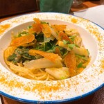 トラットリア ラ モーラ - 下仁田葱とカラスミのペペロンチーノ