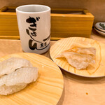 ぎょしん - 石垣貝とエンガワ炙り