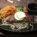 レストラン松新 - 牛ロースステーキ