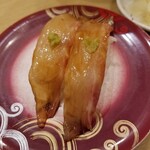 回転寿し トリトン - 真鯛の醤油漬け 330円