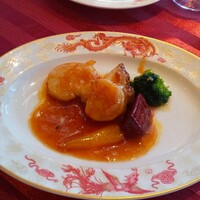 全聚徳 新宿店 - 海老とホタテの海鮮料理