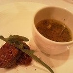 saveur - 羊料理、レバーと腎蔵のソテー、内臓のスープ、、お見事！