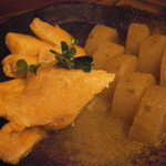 産直屋 たか - 土佐塩煮　時シラズ中落ちと大根　自家製柚子胡椒