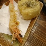 鮮魚の桶盛りと創作天ぷら 天しゃり - 