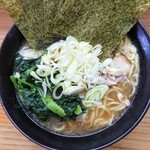 巓 - 並ラーメン＋のり増し、ほうれん草＆ねぎハーフ増し