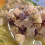 麺武 ざぼん - サイコロチャーシュー　（150円）