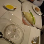 ラッフィナート - ☆空豆のスプーマ…甘海老のタルタル透明のトマト☆