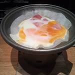 オーベルジュ土佐山 - ベーコンエッグ