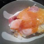 オーベルジュ土佐山 - ベーコンエッグオンザライス