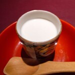 赤坂 渡なべ - デザート…白いコーヒープリン