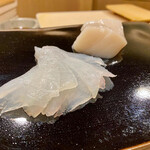 日本橋蛎殻町 すぎた - 美しすぎた！カワハギの煌めき\(//∇//)\貝柱〜めっちゃデカいやん\(//∇//)\