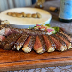 トラットリア ラ・エガオ - 鹿児島県産黒毛和牛のＬボーンステーキ