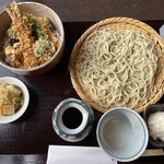 そばきり五山 - 辛味大根のざると小天丼