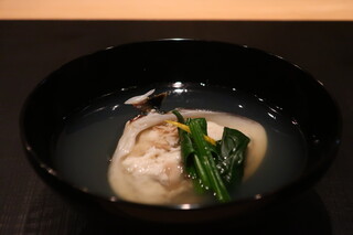 Washoku Yotsuba - 蛤の真薯椀アップ