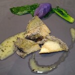 ラ・メール - 鮑のフリット、海藻ソース