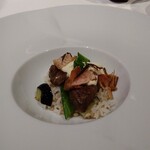 ラ・メール - 松阪牛フィレ肉、備長炭焼、コンソメとともに