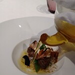 ラ・メール - 松阪牛フィレ肉、備長炭焼、コンソメとともに