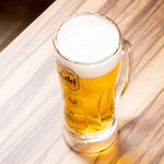 鉄鍋うどん 和み - ドリンク写真:生ビール（Asahi樽生）