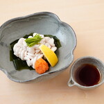 Soba Kaiseki Tachi Aigawa Yoshidaya - 白子の柑橘酢がけ