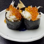 九兵衛旅館 - ◆『ズワイガニの膳』◆「ずわい蟹の握り寿し」