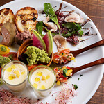 ●NIDO special! Assortment of 6 seasonal appetizers per person (The photo is for two people)