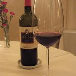 アルベルゴ・バンブー - シェフに見ててて頂いた赤ワイン