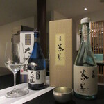日本料理 TOBIUME - ⑤黒龍 生酒 限定品⑥磯自慢 山田錦 大吟醸